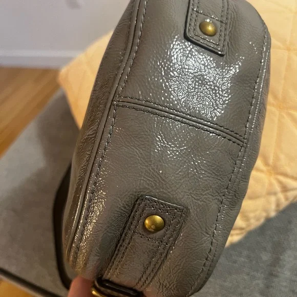 Vintage coach shoulder bag grey - Picture 4 of 7